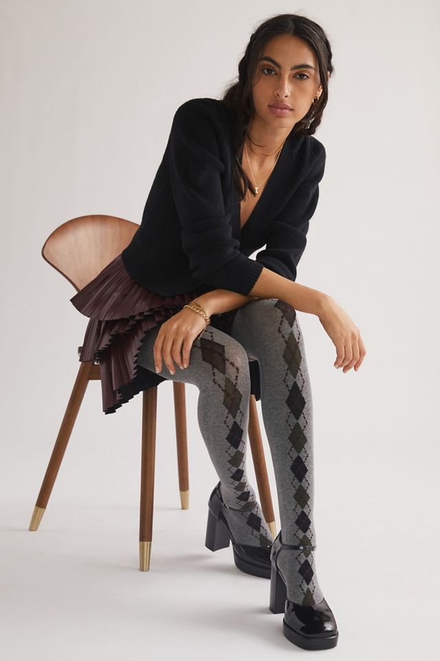 Argyle Stripe Tights #1
