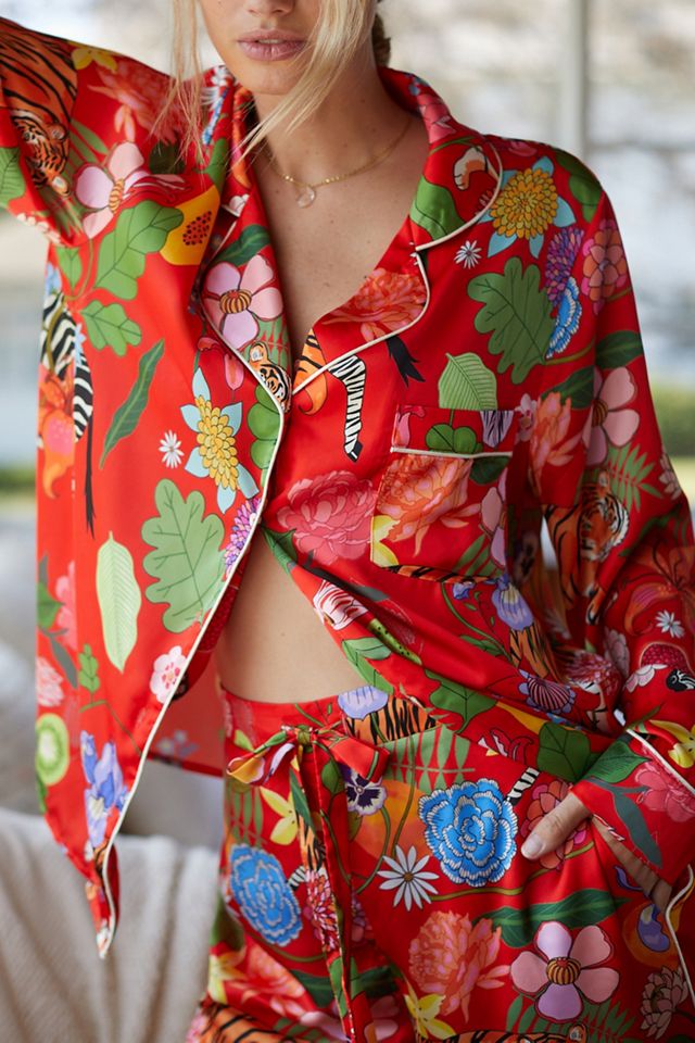 Karen Mabon Botanical Tiger Pajama Set #1