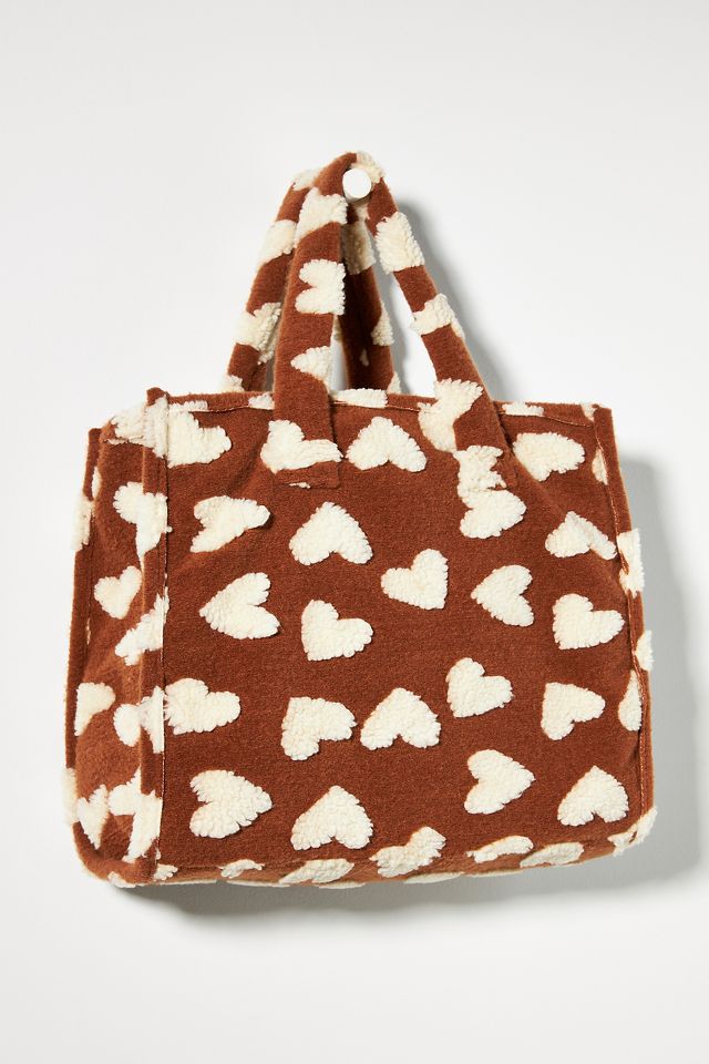 Anthropologie leopard tote sale