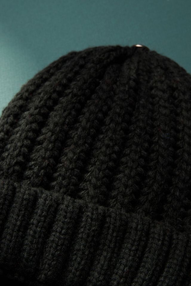 Pick-A-Pom Ribbed Beanie Base | Anthropologie display picture 1