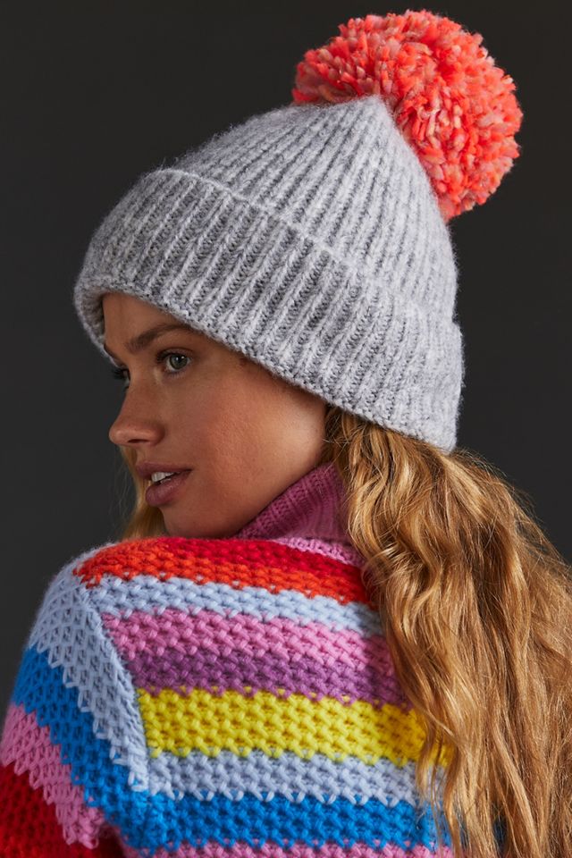 Pick-A-Pom Marled Beanie Base | Anthropologie display picture 1