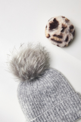 Stylish Anthropologie Snap-On Pom-Poms for Beanies