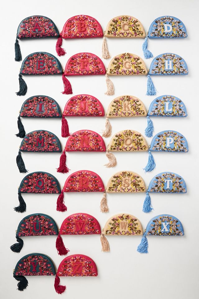 Anthropologie ★ Beaded Monogram Pouch Beaded Monogram Pouch | Anthropologie