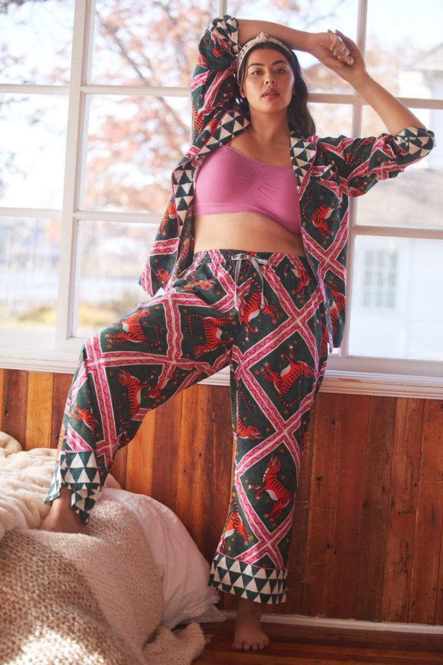 Corinne Lent Tigress Flannel Pajama Pants | Anthropologie