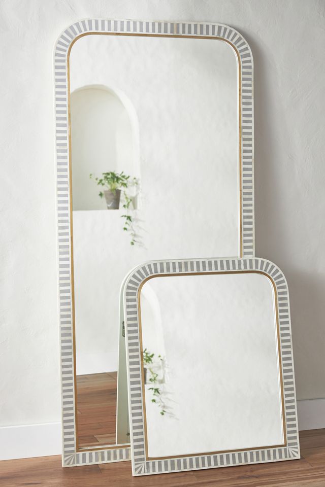 Waterfall Inlay Floor Mirror #3