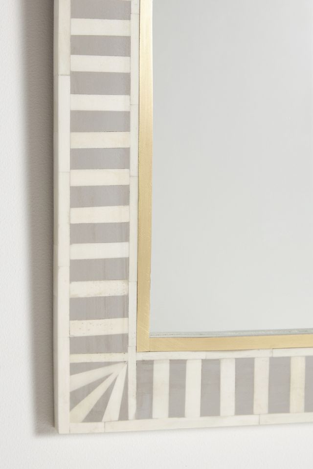 Waterfall Inlay Floor Mirror #1