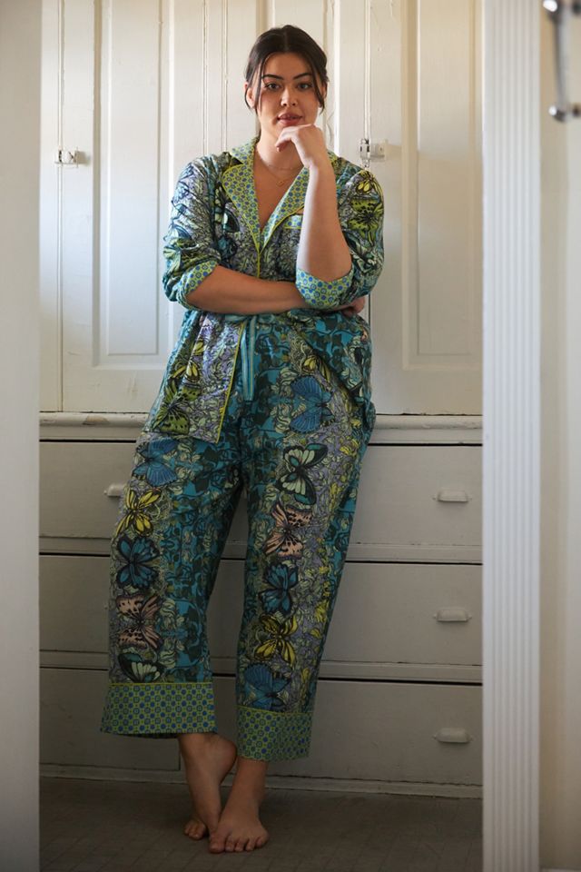 Alexandra Farmer Secret Garden Flannel Pajama Pants #7