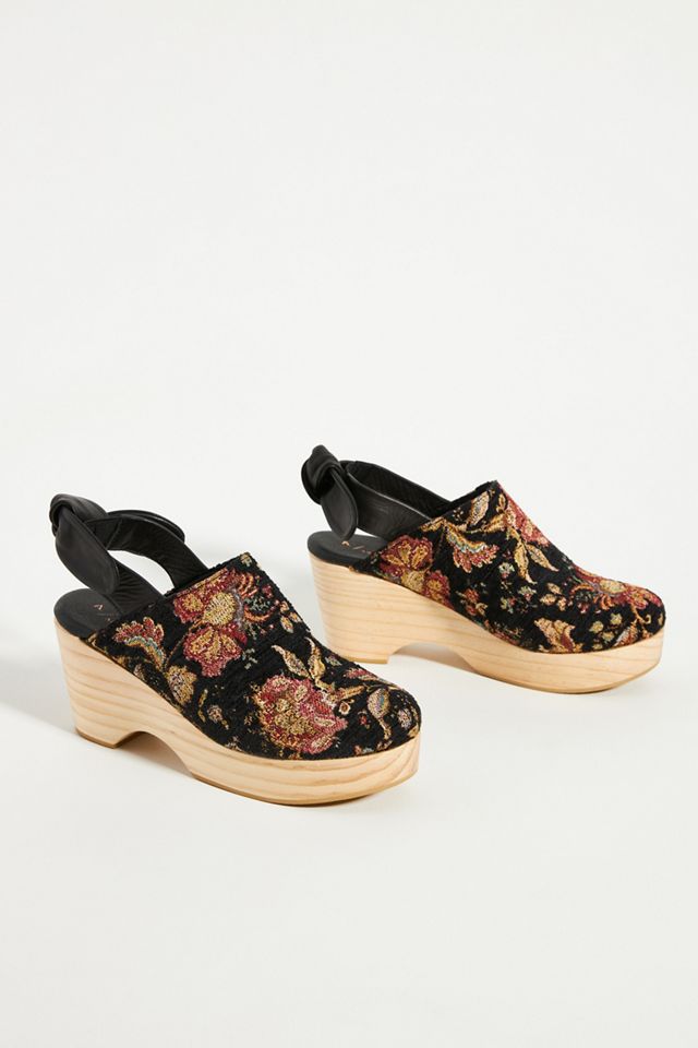 Floral Tapestry Clogs #1