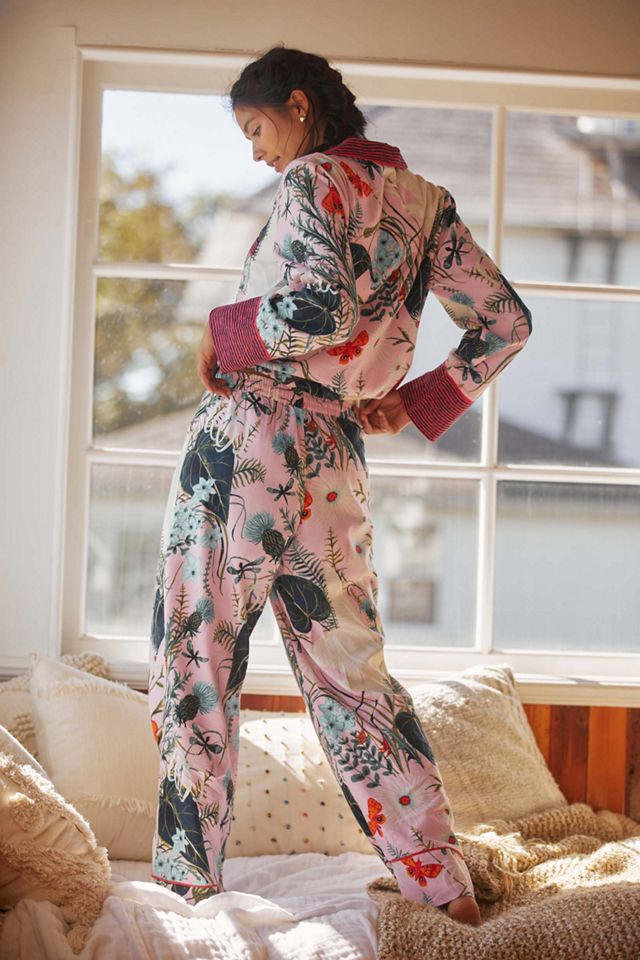 Kelly Louise Judd Botanical Flannel Pajama Pants | Anthropologie