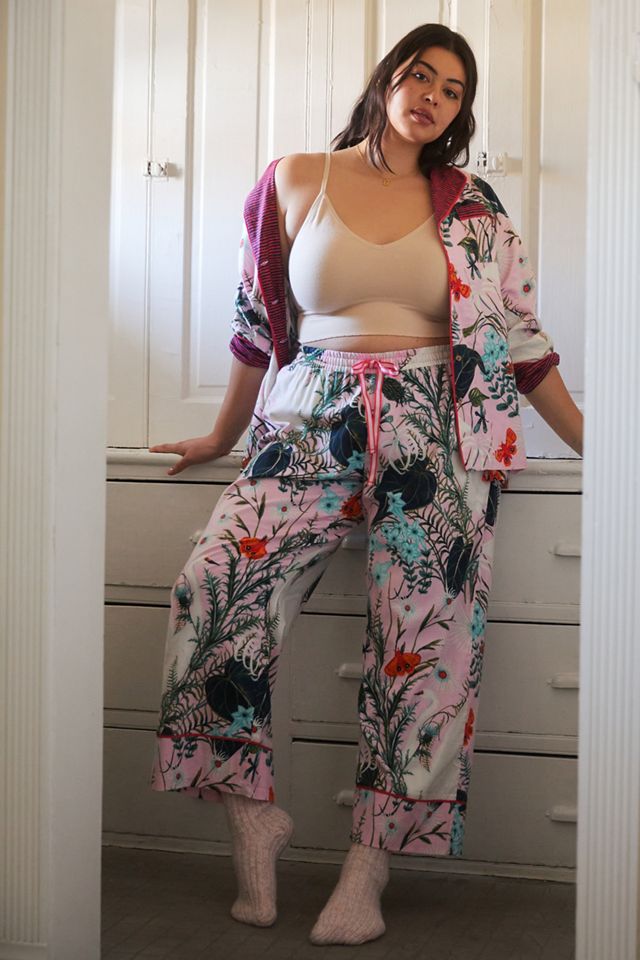 Kelly Louise Judd Botanical Flannel Pajama Pants | Anthropologie
