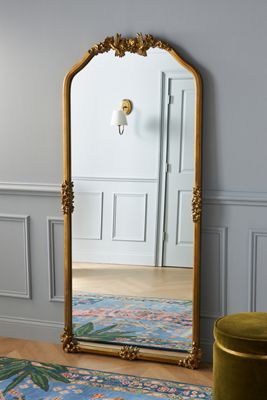 Luisa Hummingbird Gilded Flower Mirror