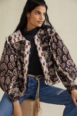 quilted kimono jacket