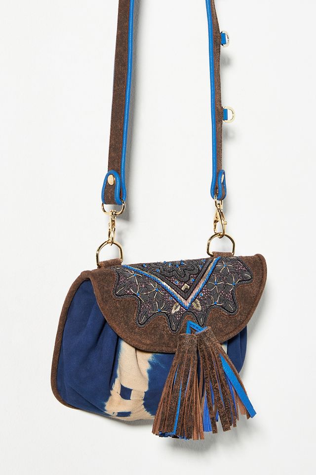 Meher Kakalia Accordion Tie-Dye Crossbody Bag | Anthropologie