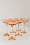 Estelle Colored Glass Champagne Coupe Set #1