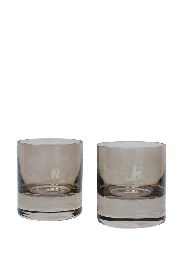 Estelle Colored Glass Estelle Hand-Blown Colored Rocks Glasses (Set of 2)