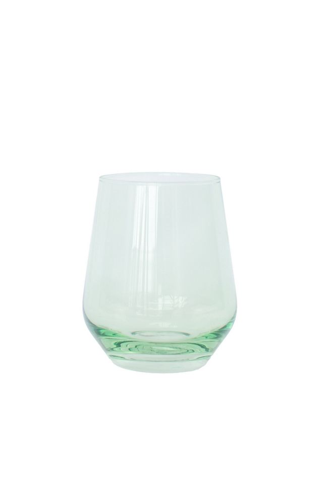 Estelle Colored Glass Stemless Wine Glass Set #1