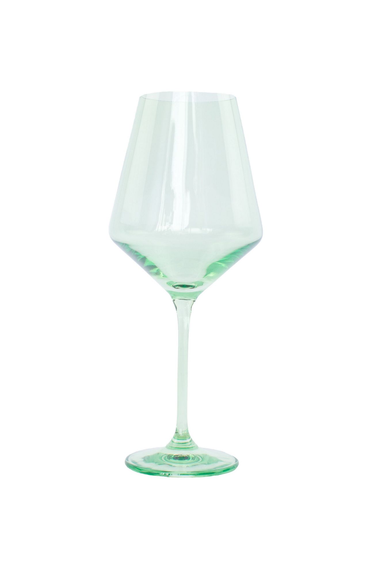 Estelle Colored Glass Wine Glass Set - Mint, Set Of 6