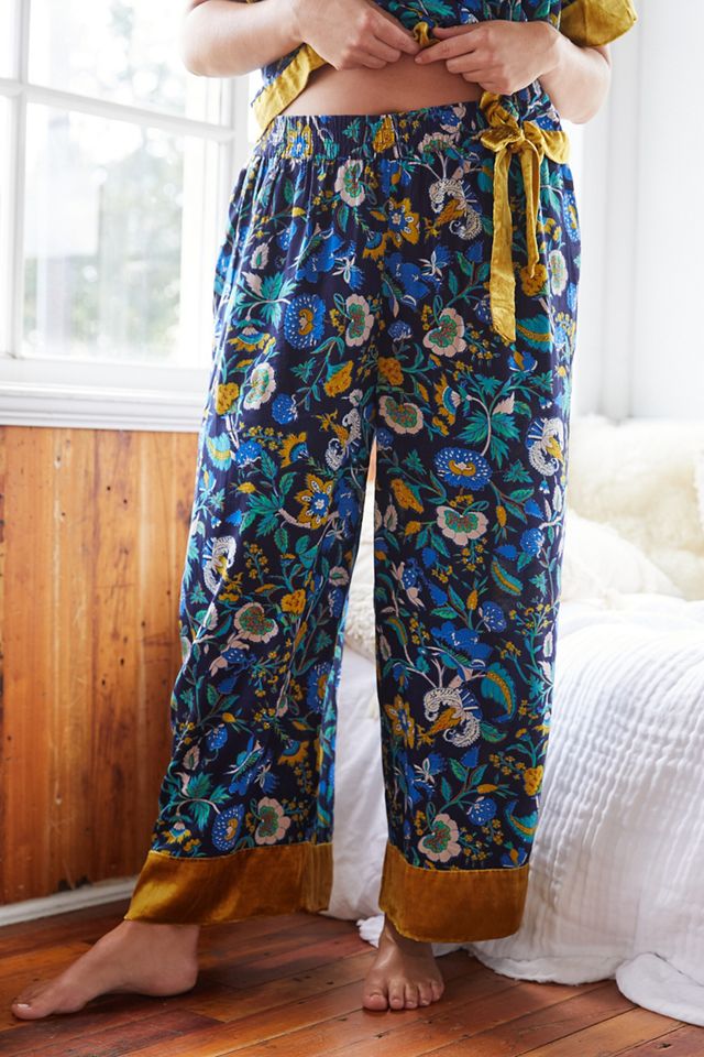 Clara Velvet-Trimmed Pants #5