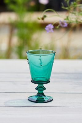 Colored Glass Bee Wine Glass