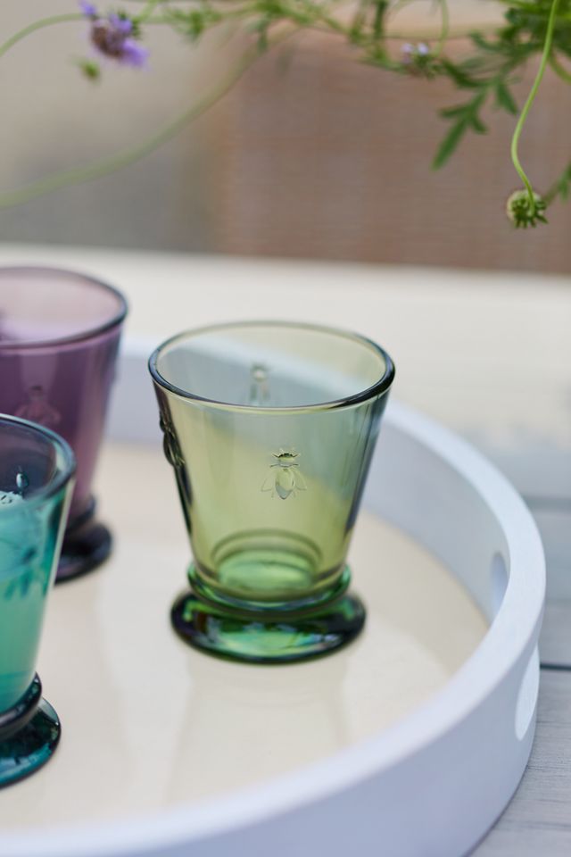 Colored Glass Bee Tumbler #2