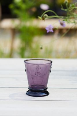 Colored Glass Bee Tumbler