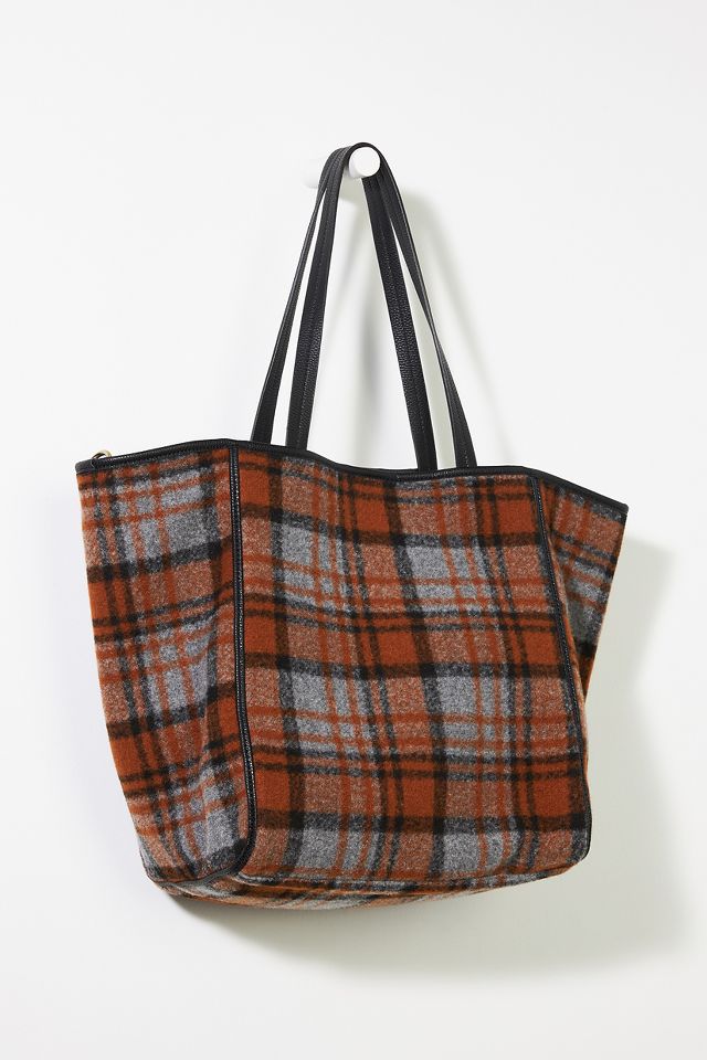 Plaid Tote Bag | Anthropologie