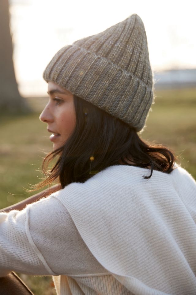 Ribbed Shimmer Beanie