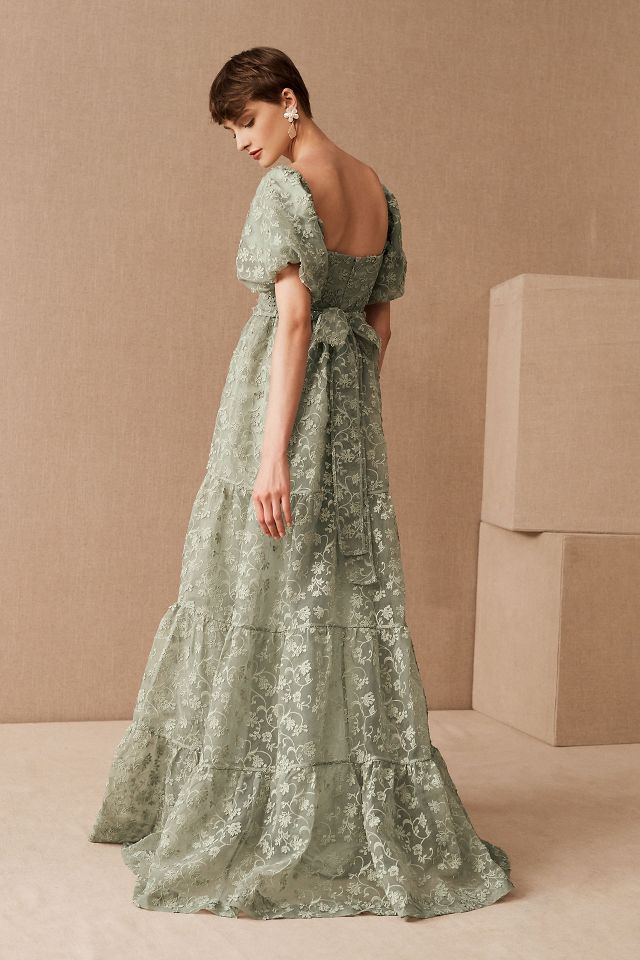 Beatrice Organza Maxi Dress | Anthropologie