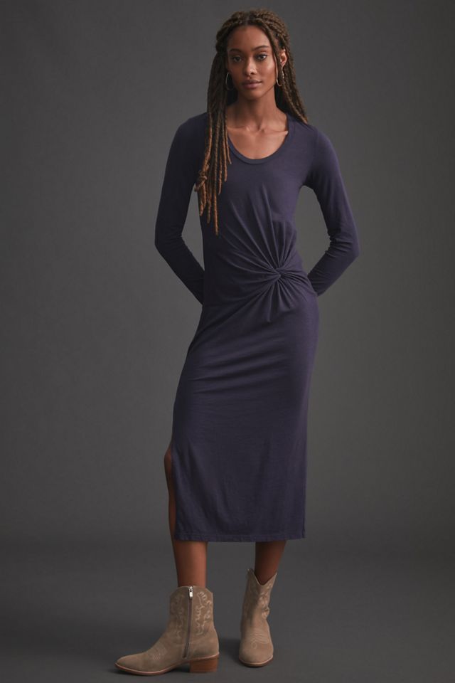Sundry Twist-Front Midi Dress #3