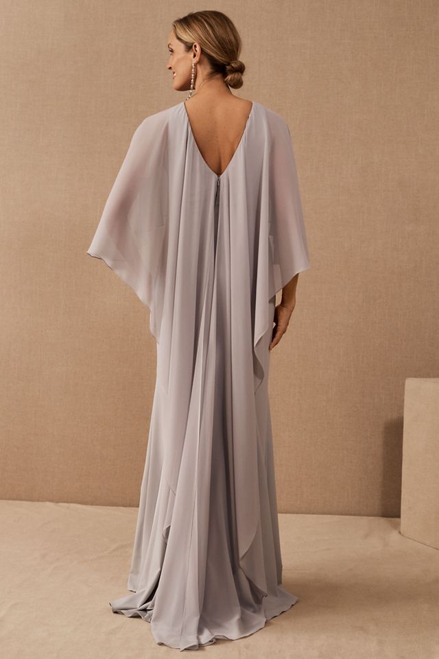 Amsale Crane Cape Dress #1