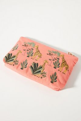 Embroidered Travel Pouch