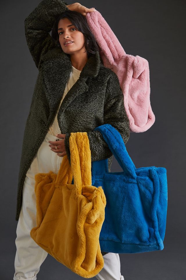Faux Fur Tote Bag #5
