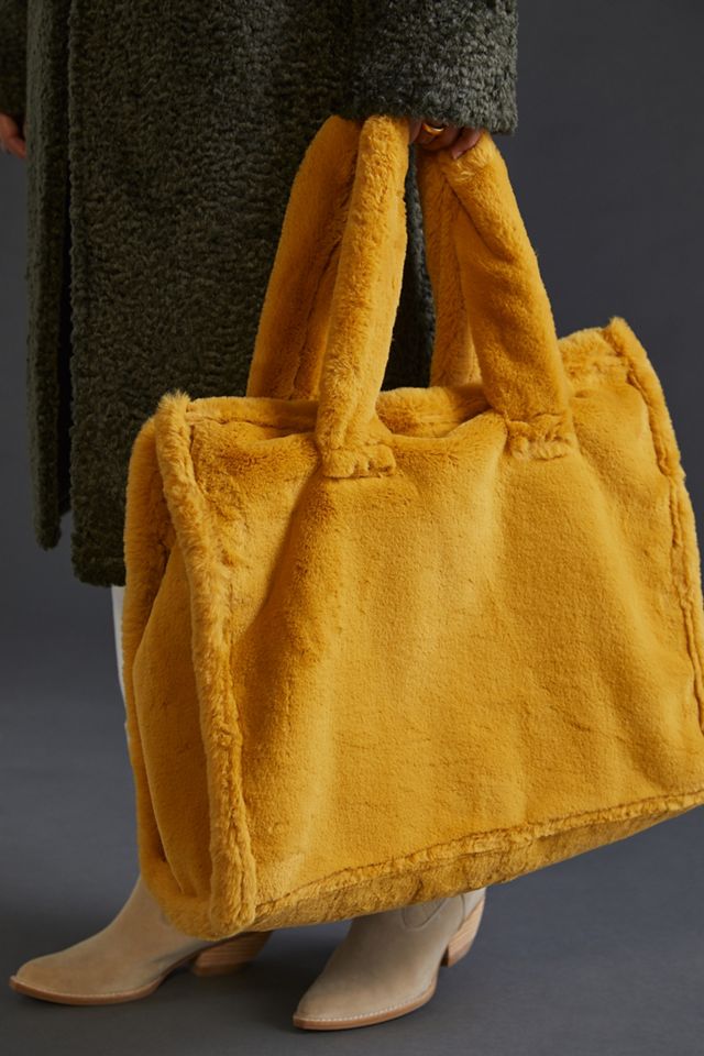 Faux Fur Tote Bag #1