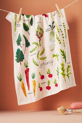 Spring Foods Dish Towel