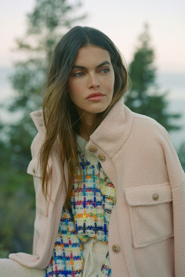 Daily Practice by Anthropologie Fleece Bomber Jacket #3