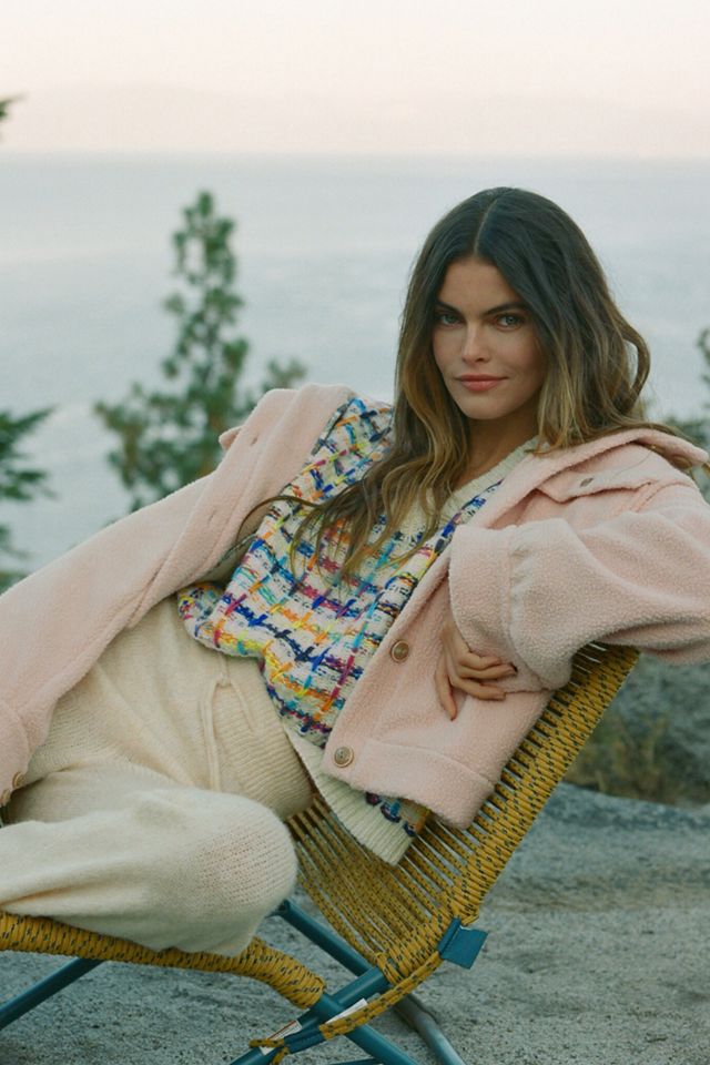 Daily Practice by Anthropologie Fleece Bomber Jacket #4