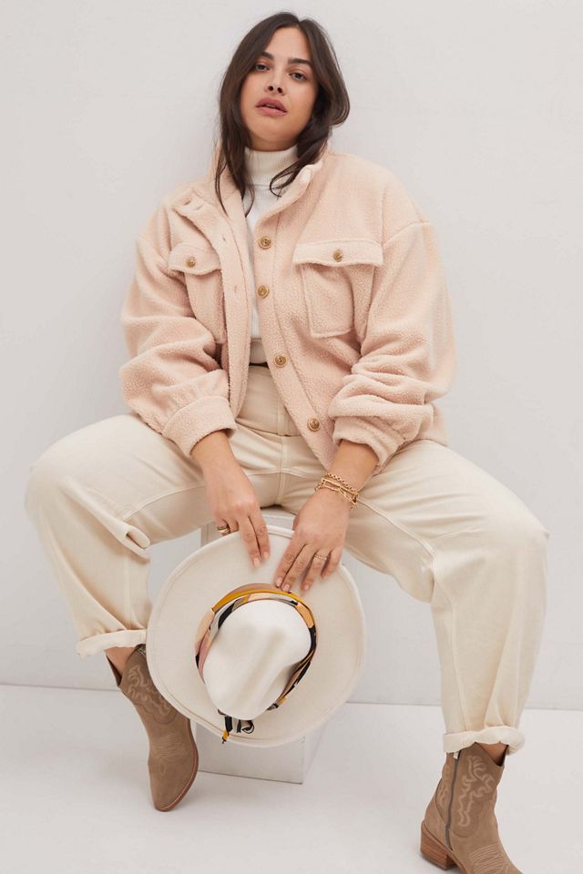 Daily Practice by Anthropologie Fleece Bomber Jacket #6