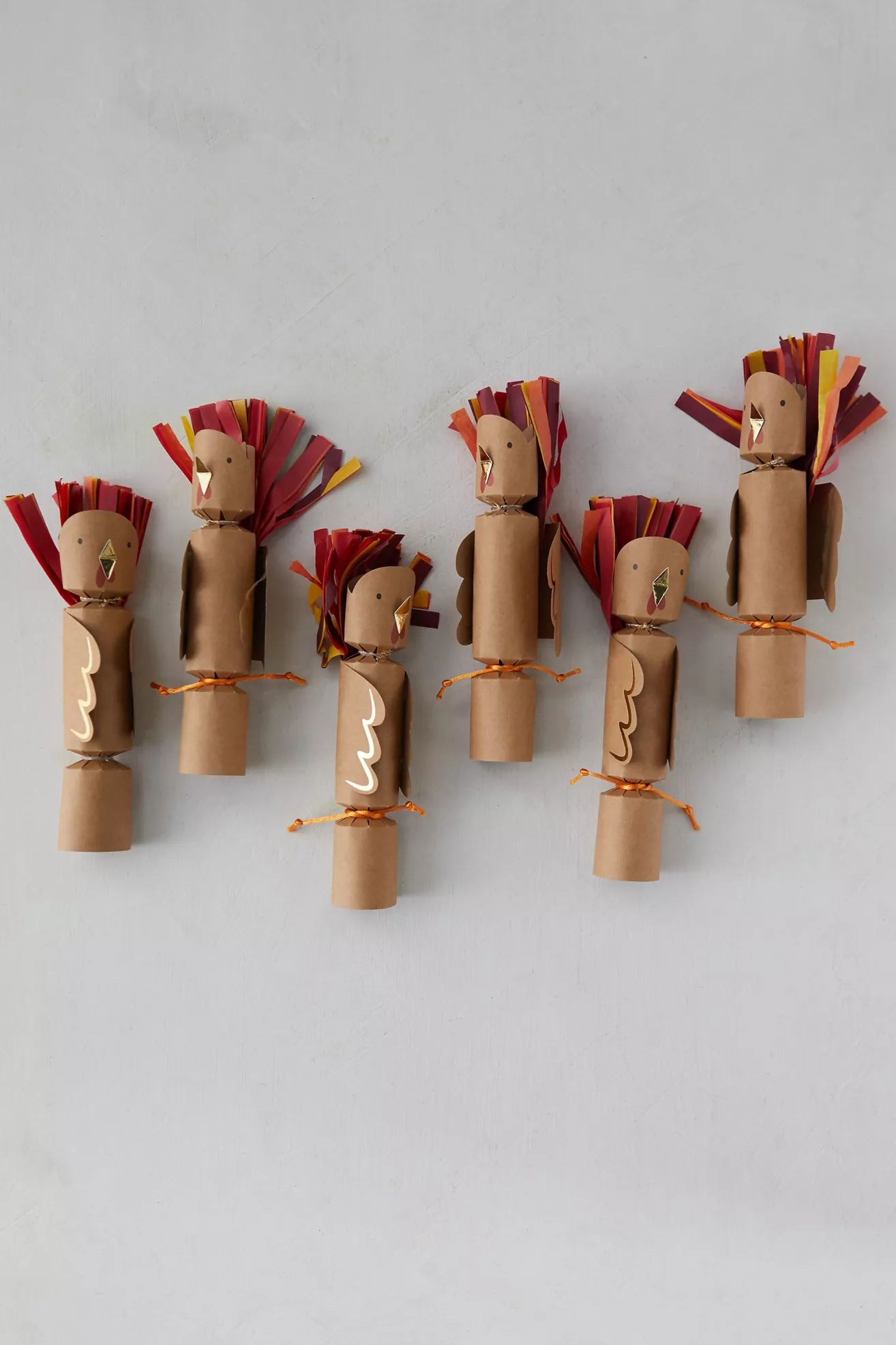 Thanksgiving Party Crackers, Set of 6