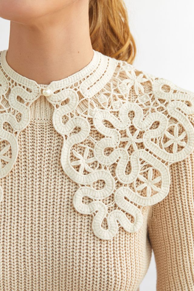 Striped Crochet Collar #1