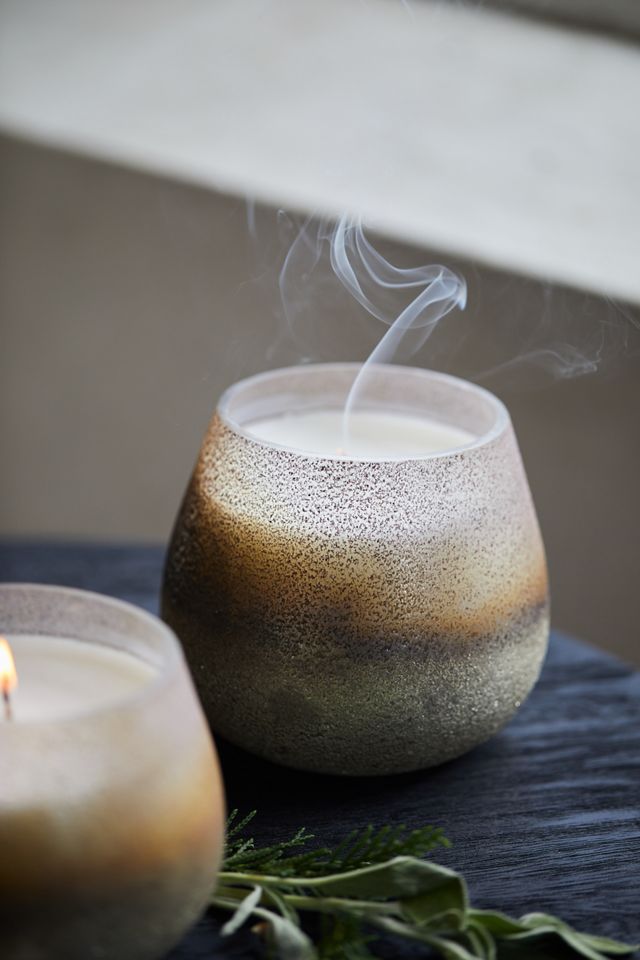 Rosy Rings Purple Ceramic Candle, White Cedar + Sage #1
