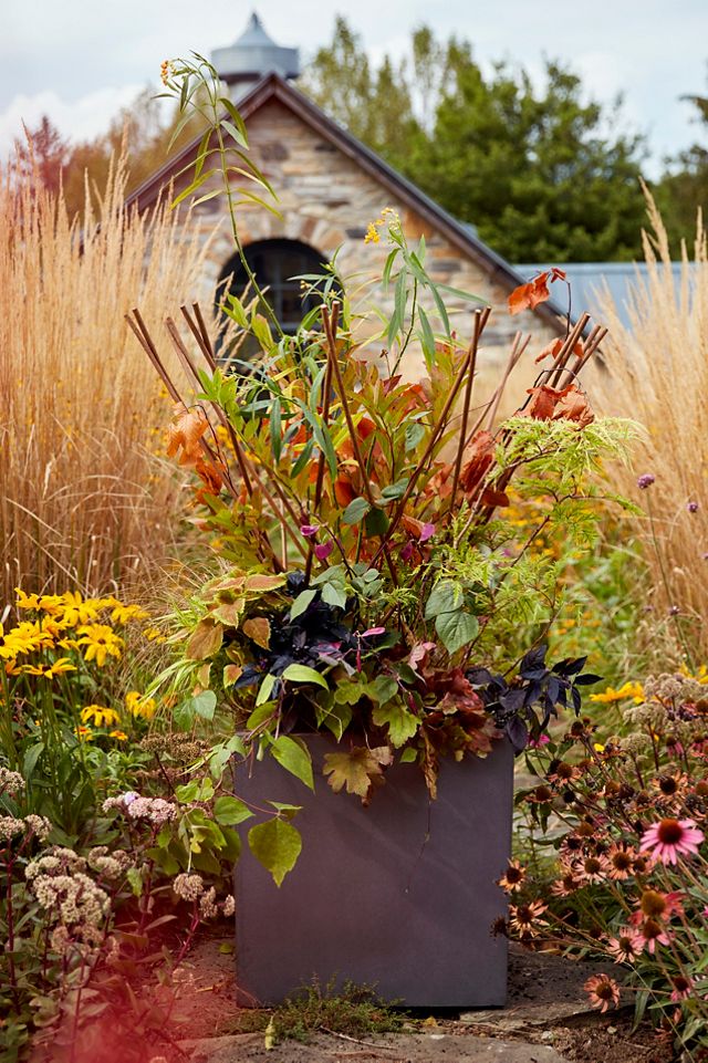 Straight Side Fiber Cube Planter, 20" #2