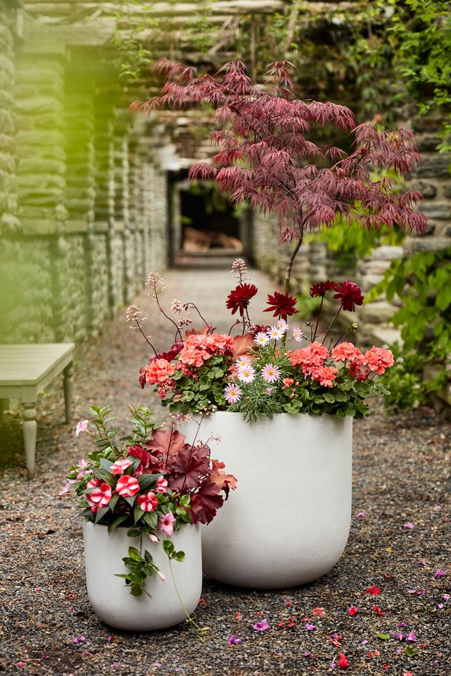 Fiber Concrete U Planter, 13" #1