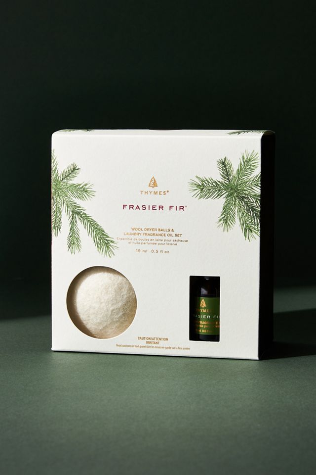 Frasier Fir Wool Dryer Balls & Laundry Fragrance Oil Set