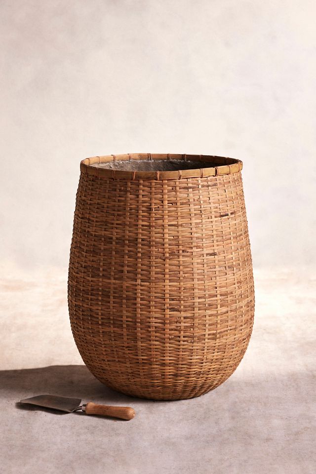 Bamboo Fiber Planter, Tall Drop #1