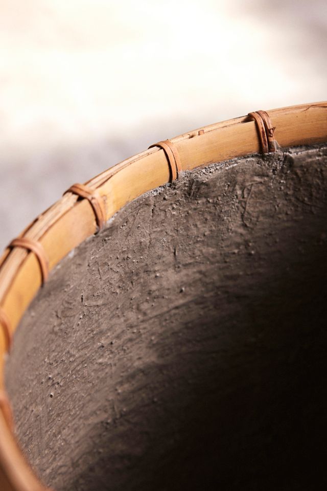 Bamboo Fiber Planter, Tall Drop #4