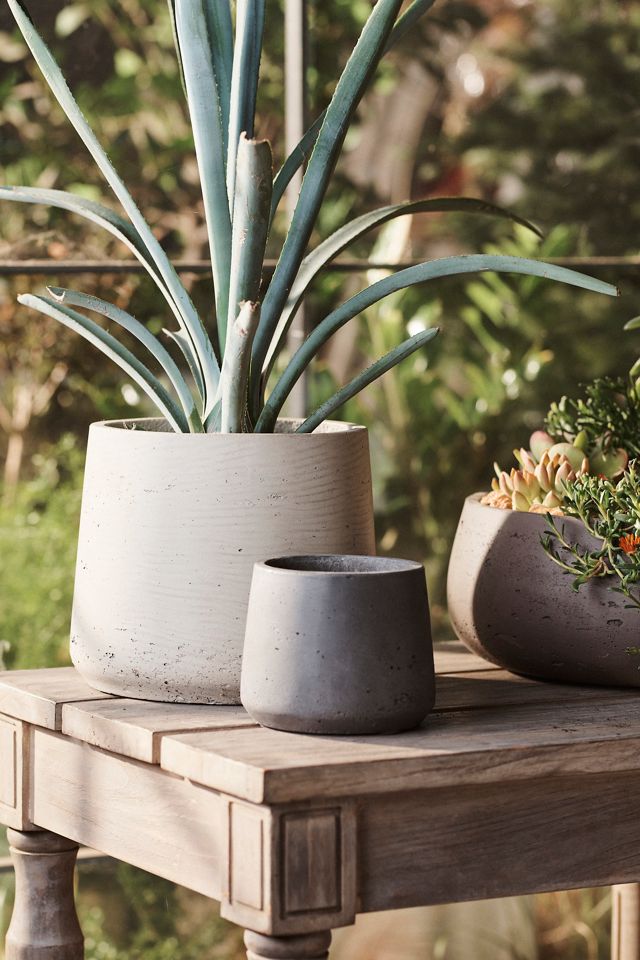 Fiber Cement Drop Planter, 14" #2