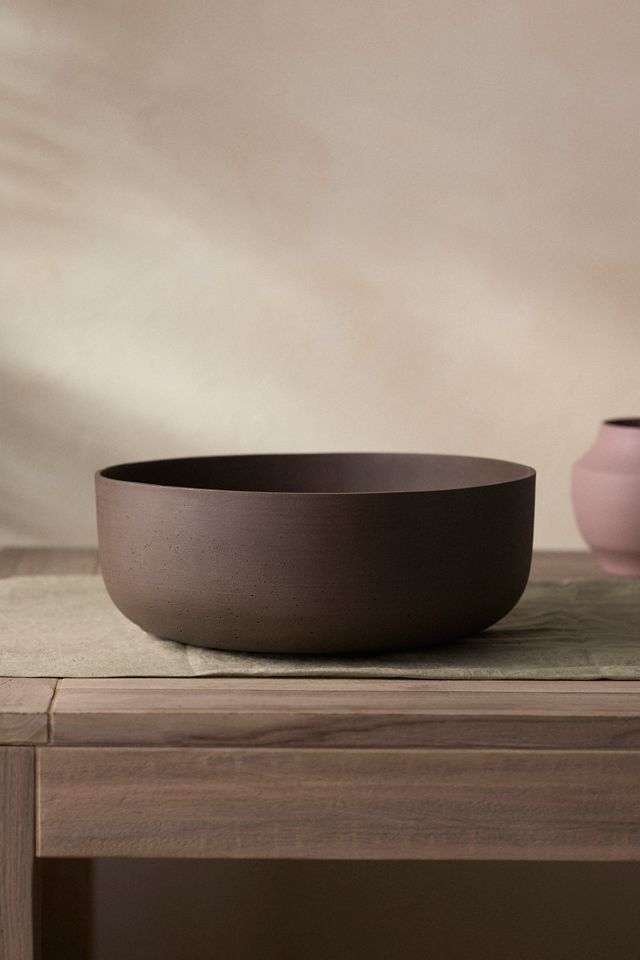 Fiber Rounded Bowl Planter, 10" #3