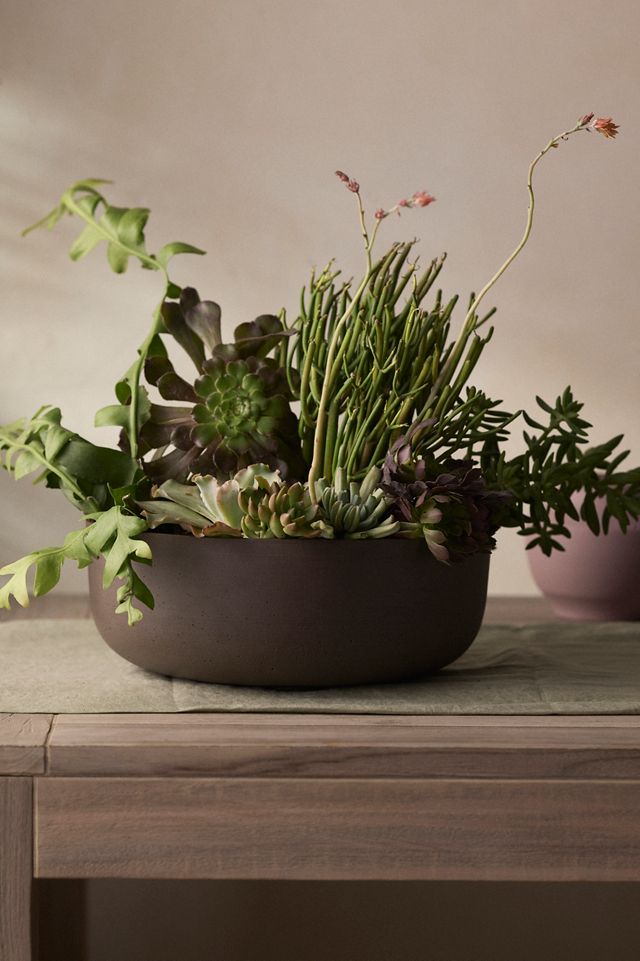 Fiber Rounded Bowl Planter, 10" #2