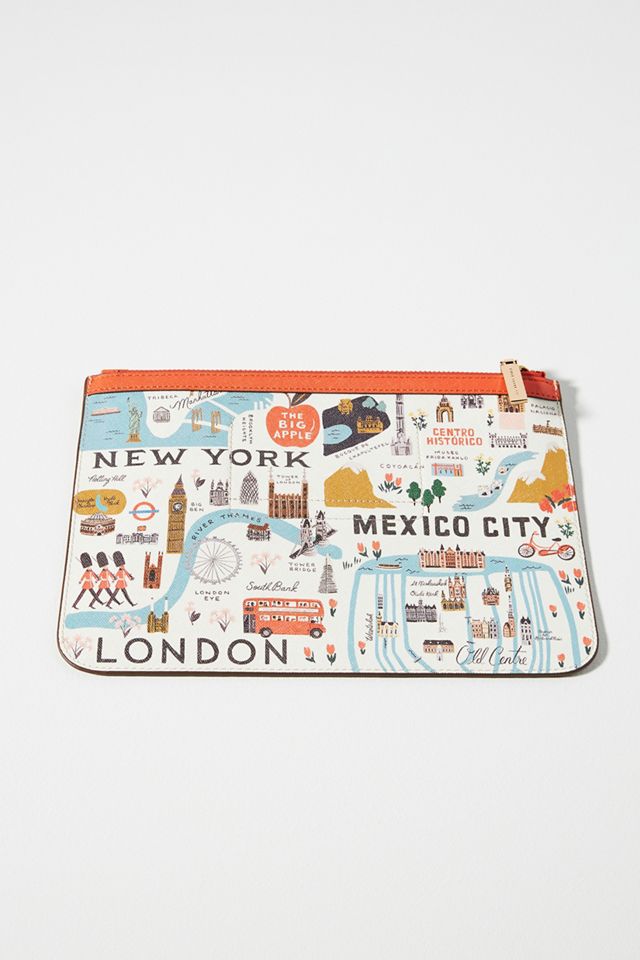 【国内発送】Anthropologie★Rifle Paper Co. ポーチ２個セット Rifle Paper Co. Bon Voyage Clutch | Anthropologie