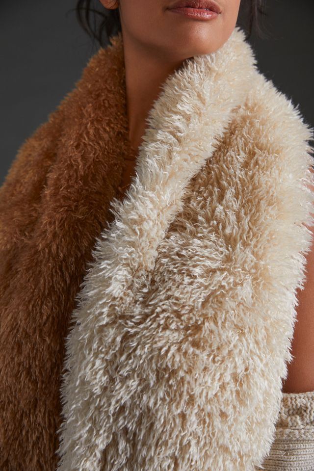 Fluffy Colorblocked Scarf #1
